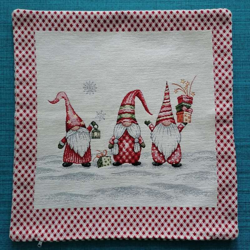 Gobelínový povlak na polštář chenille - Skřítci