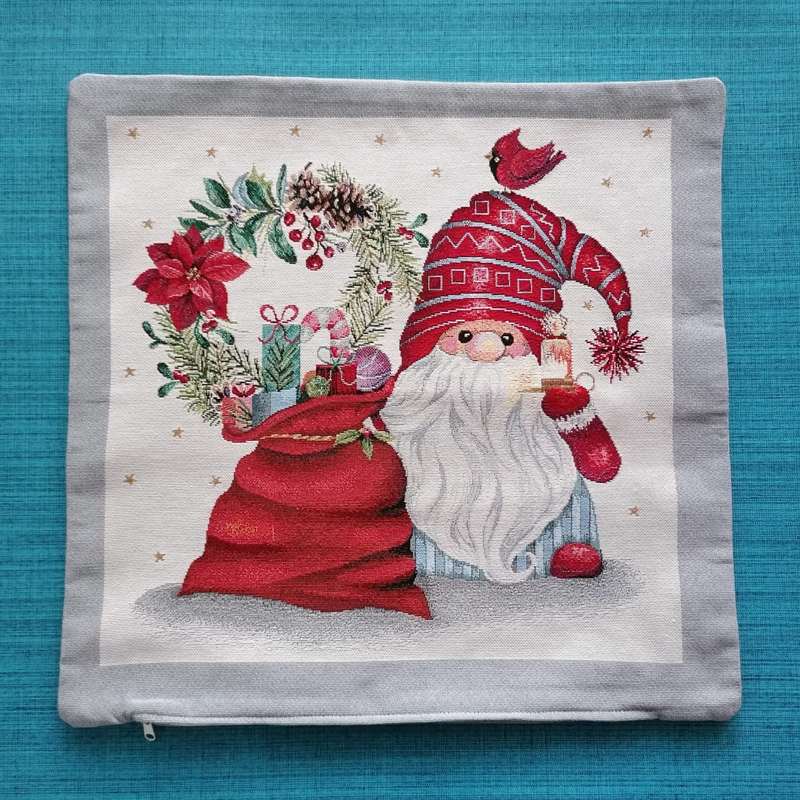 Gobelínový povlak na polštář chenille - Skřítek