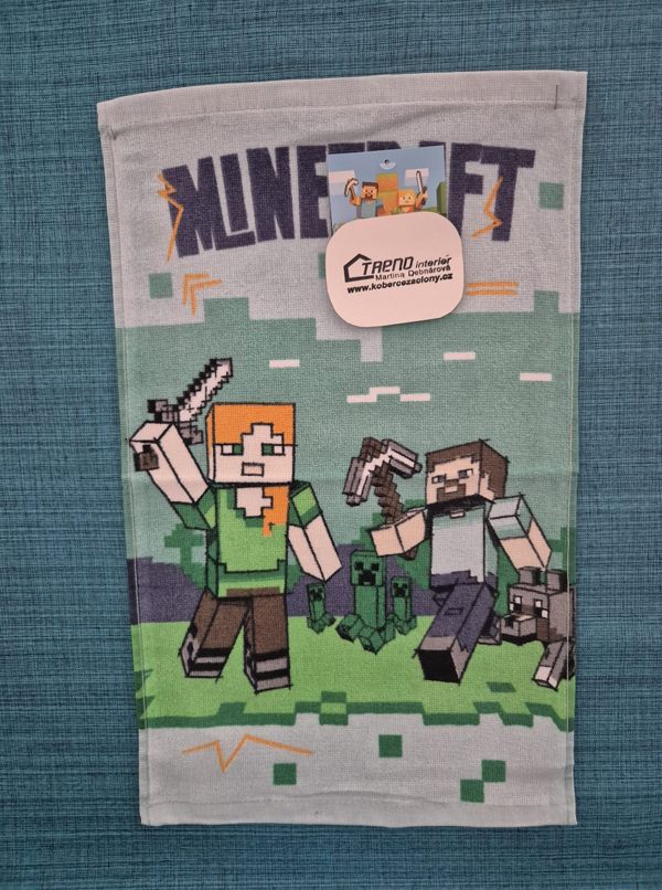 Dětský ručník do školy - Minecraft 30 x 50 cm
