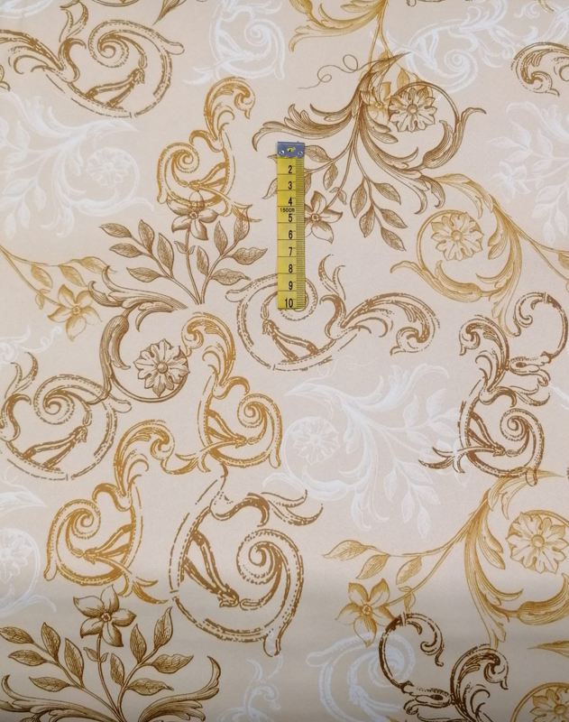 Dekorační látka jednostranná - vzorovaná, tisk ornament