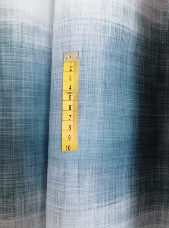 Dekorační látka jednostranná, tisk, lehká - barva modrá