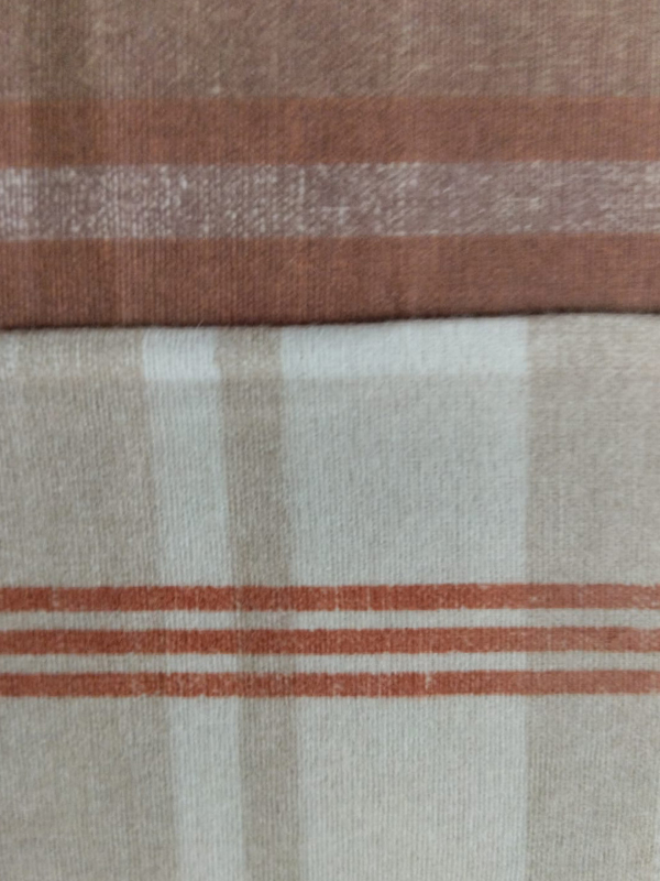 Povlečení Kaeppel flanel - Hnědo oranžové káro - 140 x 200 / 70 x 90