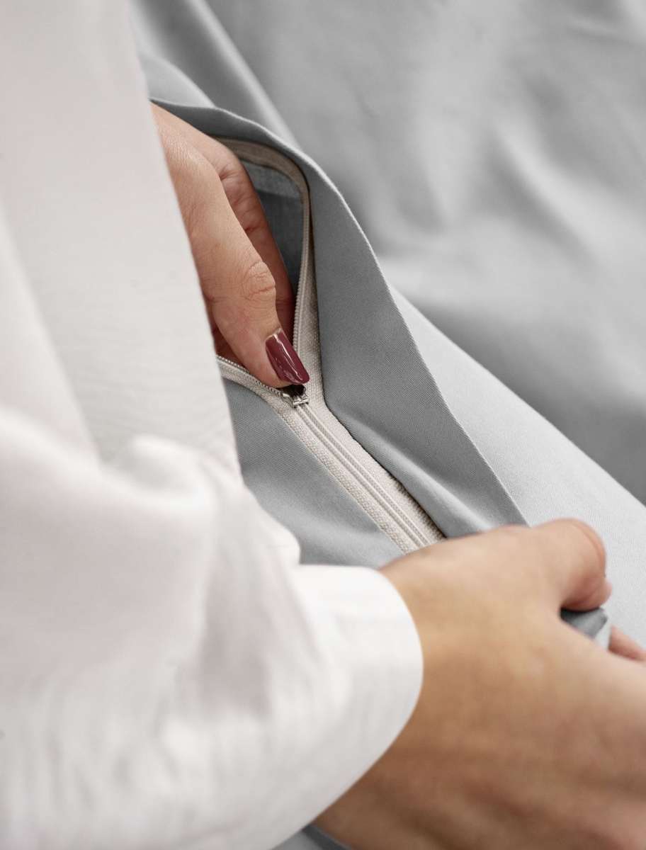 Flanelové povlečení Irisette Grau 140x200 + 70x90