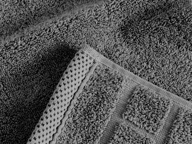 Osuška BRICK 70 x 140 cm - barva černo-šedá