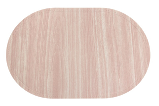 Prostírání - PVC ovál růžový, imitace dřeva