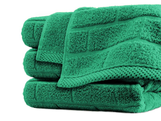 Ručník BRICK barva zelená 50 x 90 cm