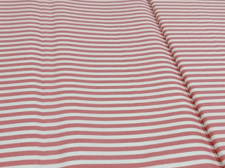 Bavlna - metráž - růžové pruhy