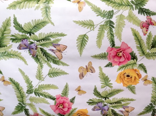 Ubrus Plátno PVC motýlci - šíře 140 cm