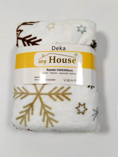 Deka My house - vločky