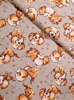 Bavlna - metráž - Pejsci