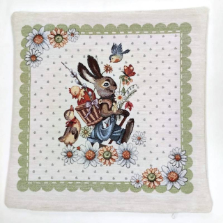 Gobelínový povlak na polštář - Zajíček velikonoce