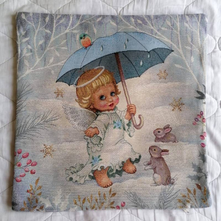 Gobelínový povlak na polštář - Andělíček III