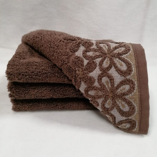 Ručník Květ hnědý 50 x 90 cm