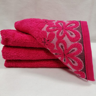 Ručník Květ fuchsiový 50 x 90 cm