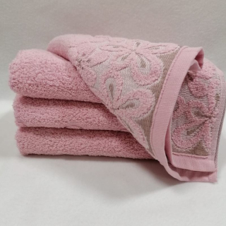 Osuška Květ růžová 70 x 140 cm