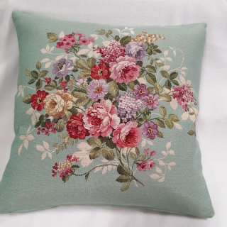 Gobelínový povlak na polštář - Kytice