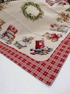 Gobelínový ubrus - Medvídek 100 x 100 cm