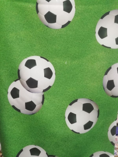 Dekorační látka metráž - fotbalové míče