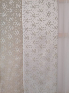 Dekorační látka oboustranná - barva režná