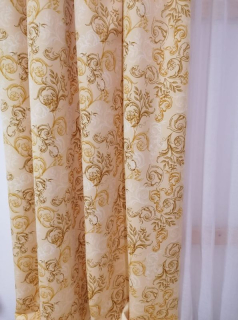 Dekorační látka jednostranná - vzorovaná, tisk ornament