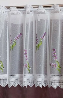 Záclona metrážová - Levandule 50