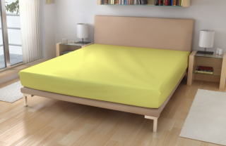 Froté prostěradlo Světle žluté