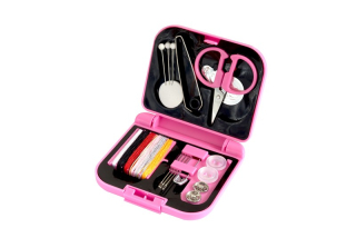 Cestovní šitíčko růžové 6 x 7 cm