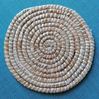 Prostírání kulaté silné - mořská tráva 30 cm