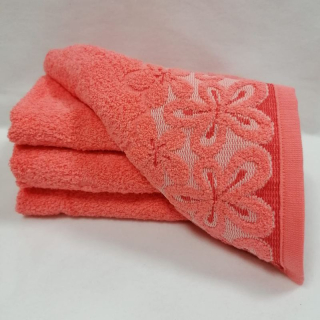 Ručník Květ korálový 50 x 90 cm