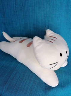 Plyšák kočka Viki ležící měkká - rozměr 45 cm