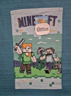 Dětský ručník do školy - Minecraft 30 x 50 cm