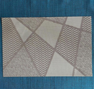 Prostírání - PVC Geometrie hnědá barva