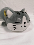 Plyšák Kočička válec šedá - rozměr 70 cm 