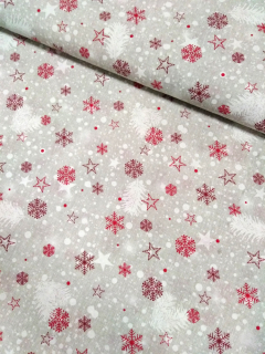 Bavlna - Bavlna metráž - Vánoční motiv hvězdy