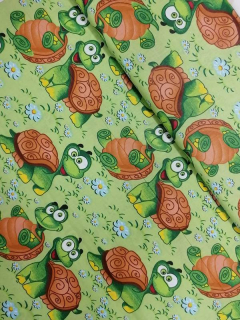Bavlna - metráž - Veselé želvičky